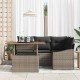Sonata H Комплект за хранене в градината Сив и кафяв 100 x 55 x 73 см