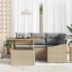 Sonata H Комплект за хранене в градината Бежово и сиво 100 x 55 x 73 см
