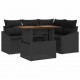 Sonata H Комплект за хранене в градината Черен и кафяв 100 x 55 x 73 см