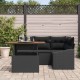 Sonata H Комплект за хранене в градината Черен и кафяв 100 x 55 x 73 см