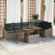 Sonata H Комплект за хранене в градината Сив и кафяв 100 x 55 x 73 см