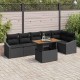 Sonata H Комплект за хранене в градината Черен и кафяв 100 x 55 x 73 см
