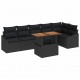 Sonata H Комплект за хранене в градината Черен и кафяв 100 x 55 x 73 см