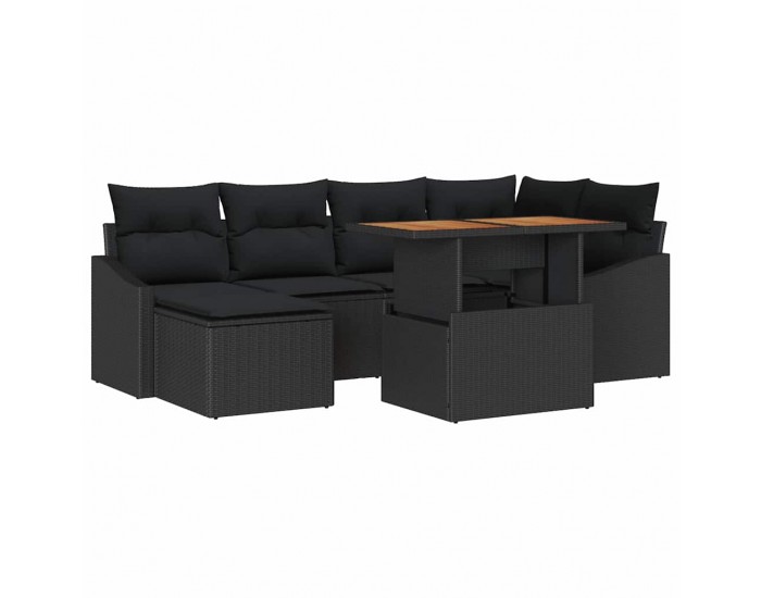 Sonata H Комплект за хранене в градината 7 pcs Черен и кафяв