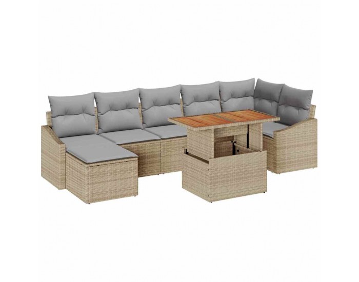 Sonata H Комплект за хранене в градината 8 pcs Бежово и сиво