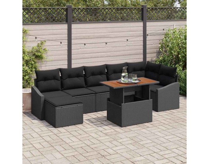 Sonata H Комплект за хранене в градината 8 pcs Черен и кафяв