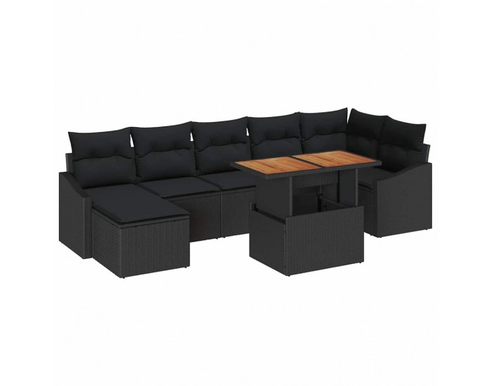 Sonata H Комплект за хранене в градината 8 pcs Черен и кафяв