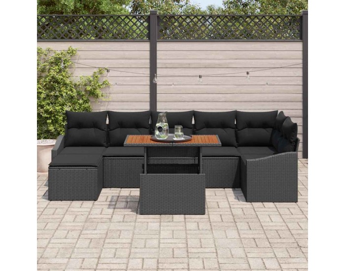 Sonata H Комплект за хранене в градината 8 pcs Черен и кафяв