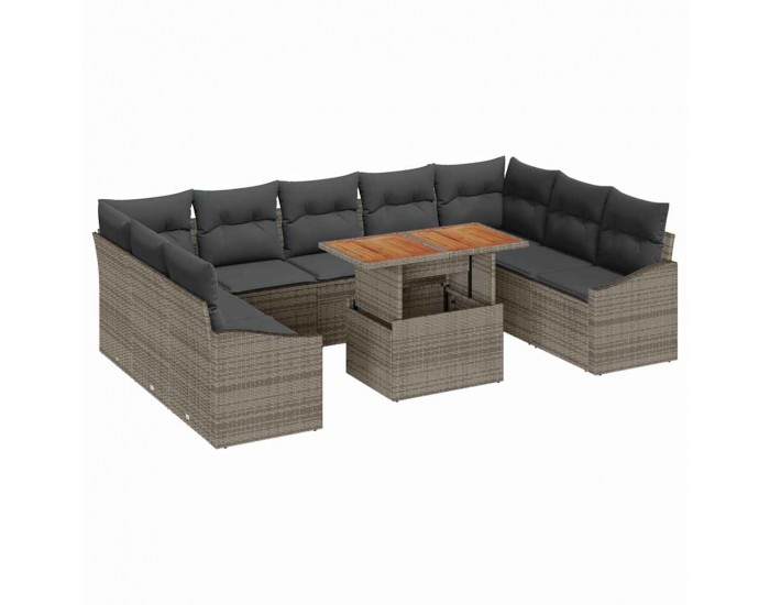 Sonata H Комплект за хранене в градината 10 pcs Сив и кафяв