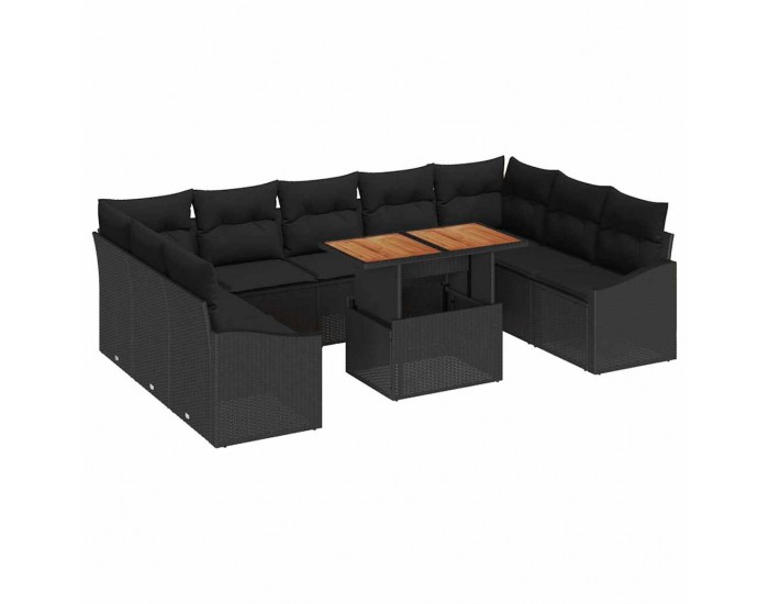 Sonata H Комплект за хранене в градината 10 pcs Черен и кафяв