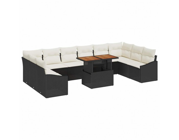 Sonata H Комплект за хранене в градината 11 pcs Черен и кремав