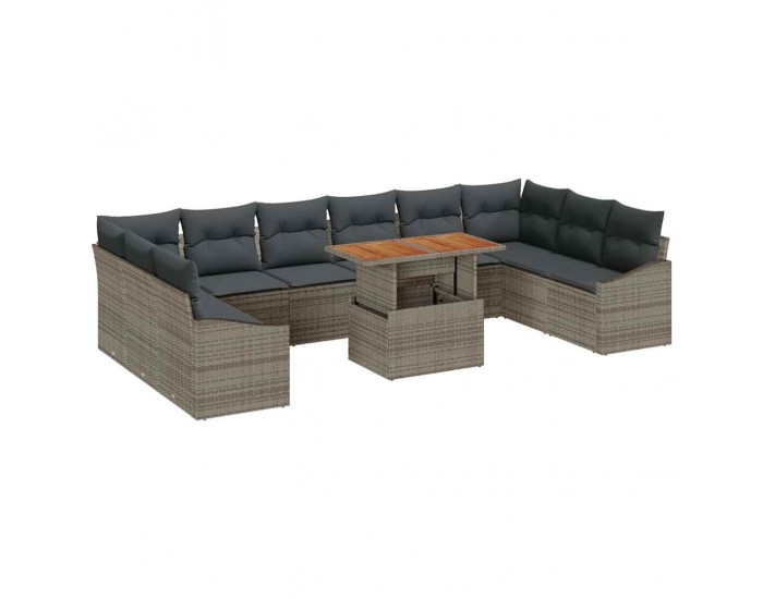 Sonata H Комплект за хранене в градината 11 pcs Сив и кафяв