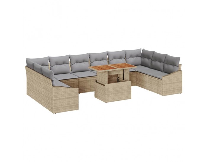Sonata H Комплект за хранене в градината 11 pcs Бежово и сиво