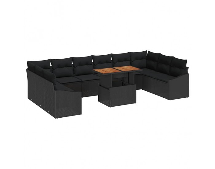 Sonata H Комплект за хранене в градината 11 pcs Черен и кафяв