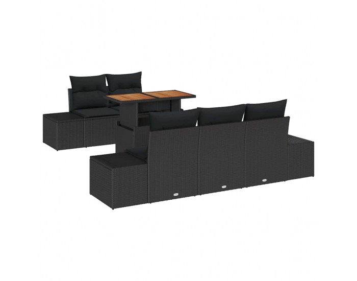 Sonata H Комплект за хранене в градината 6 pcs Черен и кафяв