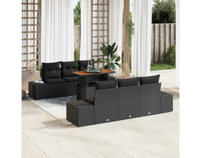 Sonata H Комплект за хранене в градината 7 pcs Черен и кафяв
