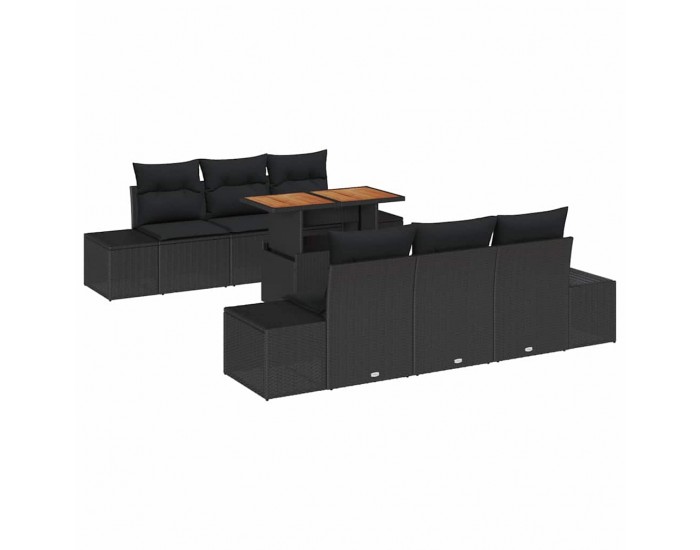 Sonata H Комплект за хранене в градината 7 pcs Черен и кафяв