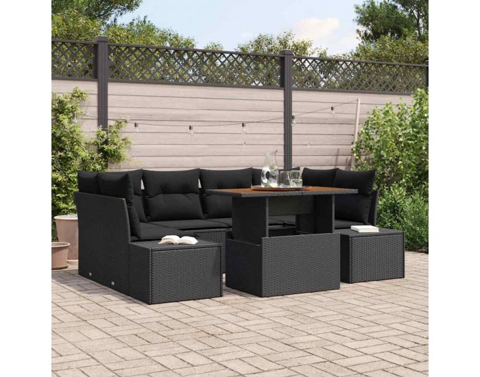 Sonata H Комплект за хранене в градината 7 pcs Черен и кафяв