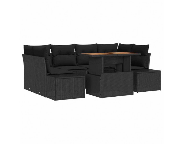 Sonata H Комплект за хранене в градината 7 pcs Черен и кафяв