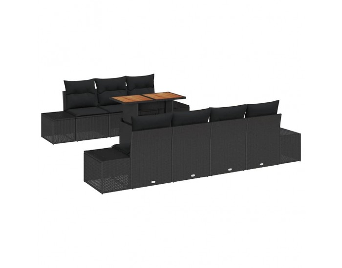 Sonata H Комплект за хранене в градината 8 pcs Черен и кафяв