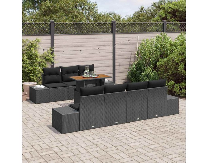 Sonata H Комплект за хранене в градината 8 pcs Черен и кафяв