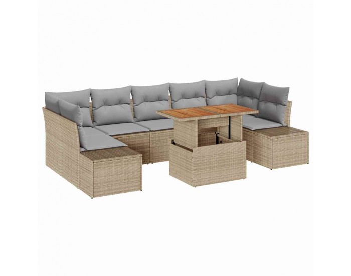 Sonata H Комплект за хранене в градината 8 pcs Бежово и сиво