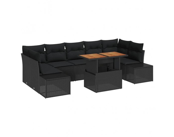 Sonata H Комплект за хранене в градината 8 pcs Черен и кафяв