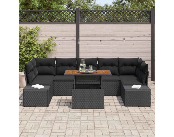 Sonata H Комплект за хранене в градината 8 pcs Черен и кафяв