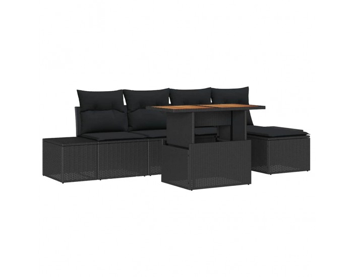 Sonata H Комплект за хранене в градината 6 pcs Черен и кафяв
