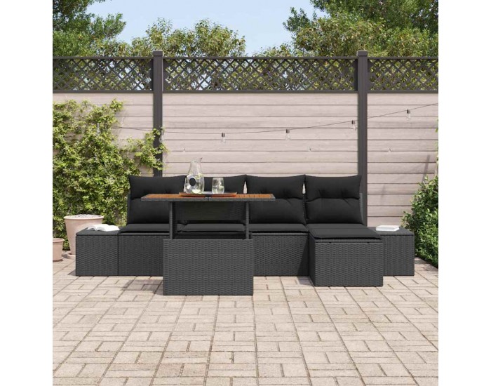 Sonata H Комплект за хранене в градината 6 pcs Черен и кафяв