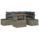 Sonata H Градински Софа Комплект 5 pcs Сив и кафяв 100 x 55 x 73 см