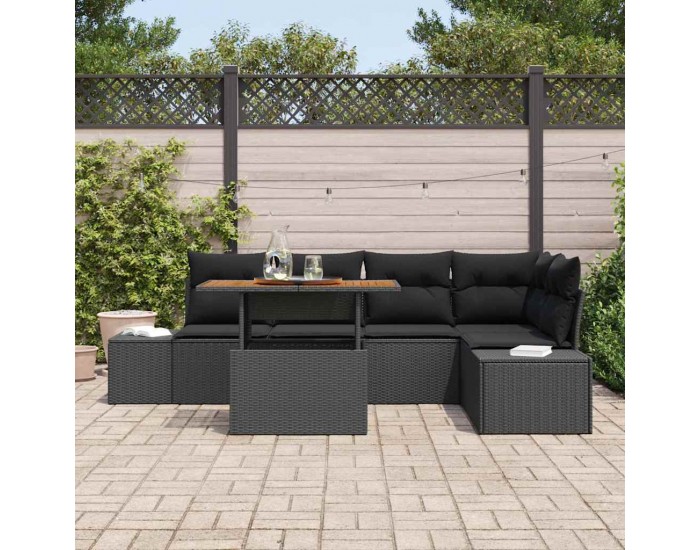 Sonata H Комплект за хранене в градината 6 pcs Черен и кафяв