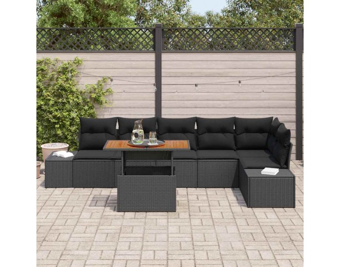 Sonata H Комплект за хранене в градината 7 pcs Черен и кафяв