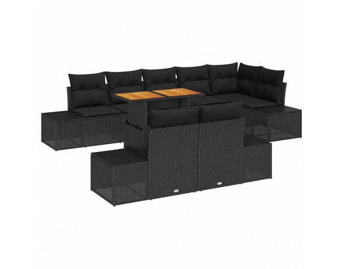 Sonata H Комплект за хранене в градината 9 pcs Черен и кафяв
