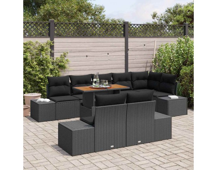 Sonata H Комплект за хранене в градината 9 pcs Черен и кафяв