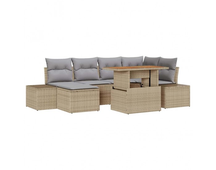 Sonata H Комплект за хранене в градината 7 pcs Бежово и сиво