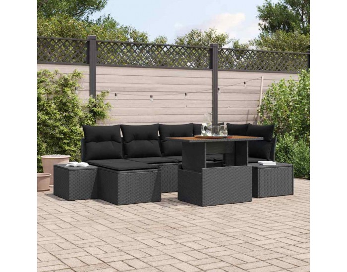 Sonata H Комплект за хранене в градината 7 pcs Черен и кафяв