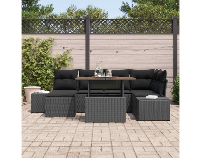 Sonata H Комплект за хранене в градината 7 pcs Черен и кафяв