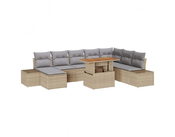 Sonata H Комплект за хранене в градината 9 pcs Бежово и сиво