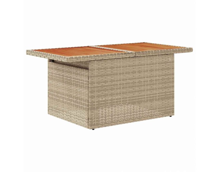 Sonata Set de canapele pentru grădină 9 buc. Bej poliratan