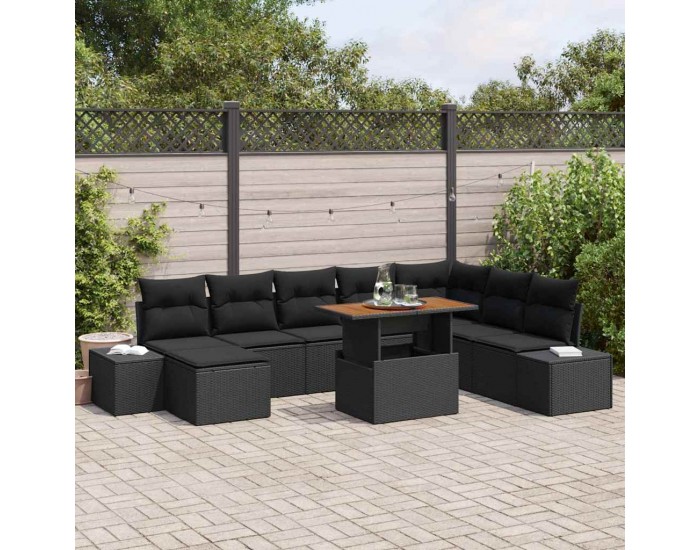Sonata H Комплект за хранене в градината 9 pcs Черен и кафяв