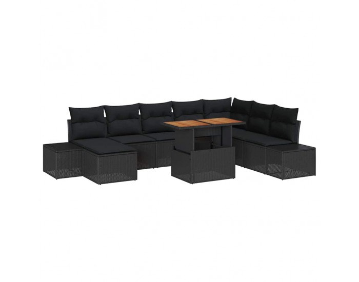 Sonata H Комплект за хранене в градината 9 pcs Черен и кафяв