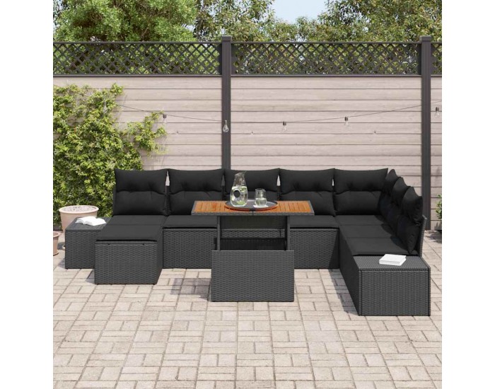 Sonata H Комплект за хранене в градината 9 pcs Черен и кафяв