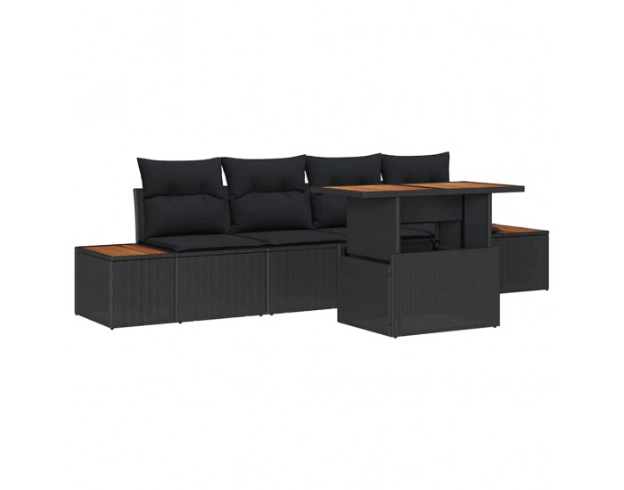 Sonata H Комплект за хранене в градината 5 pcs Черен и кафяв