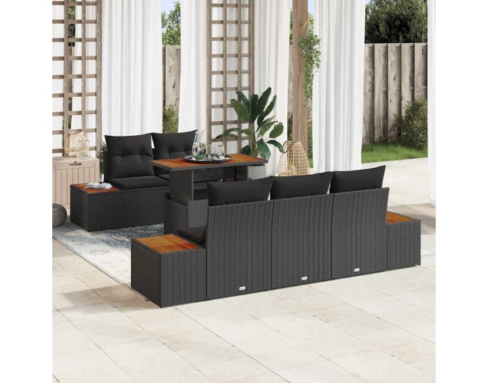 Sonata H Комплект за хранене в градината 6 pcs Черен и кафяв