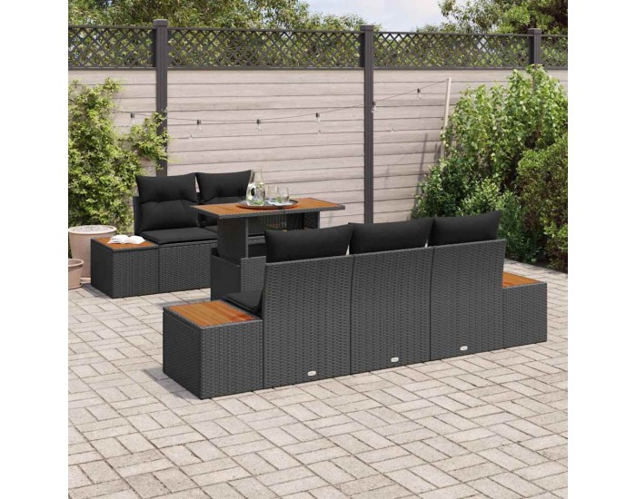 Sonata H Комплект за хранене в градината 6 pcs Черен и кафяв