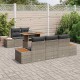 Sonata H Комплект за хранене в градината с възглавница 6 pcs Сив и кафяв