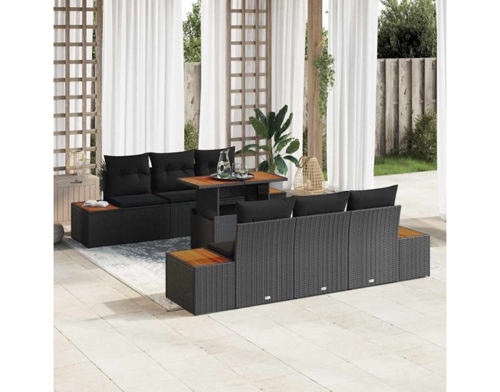 Sonata H Комплект за хранене в градината 7 pcs Черен и кафяв