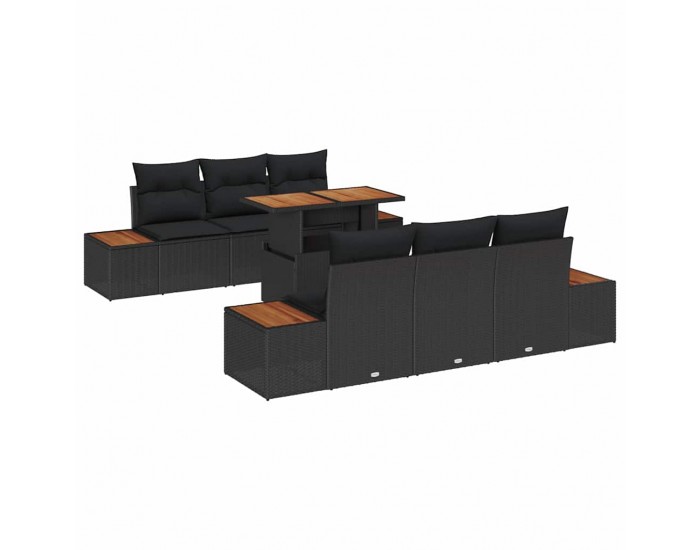Sonata H Комплект за хранене в градината 7 pcs Черен и кафяв