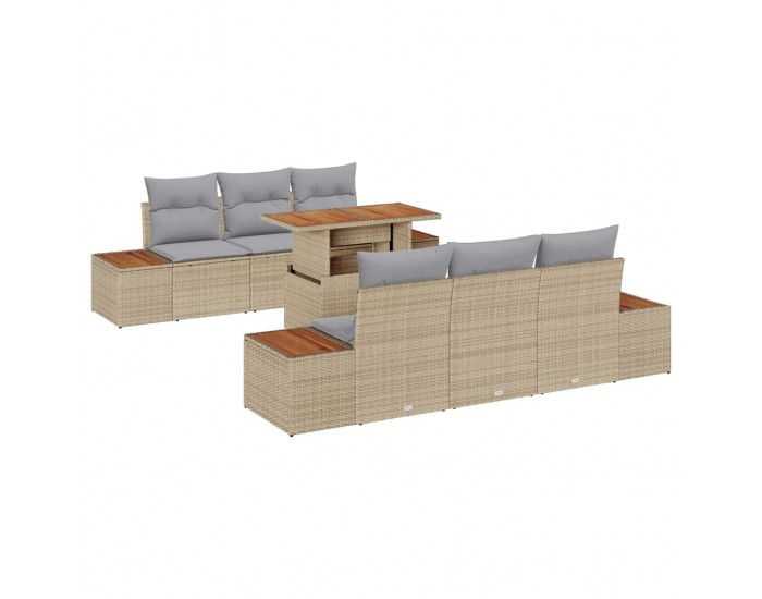 Sonata H Комплект за хранене в градината 7 pcs Бежово и сиво